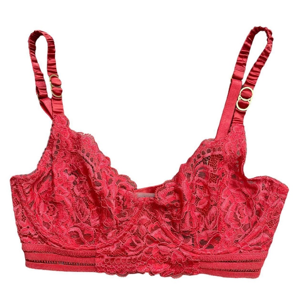 Stella mccartney pink lace bra